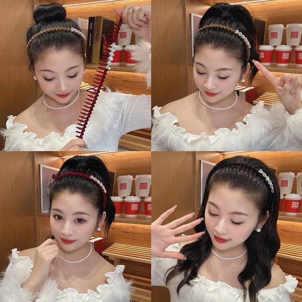 Flocking-kehyksen hiusvanteet Elastinen hiusvanne 4 4 4