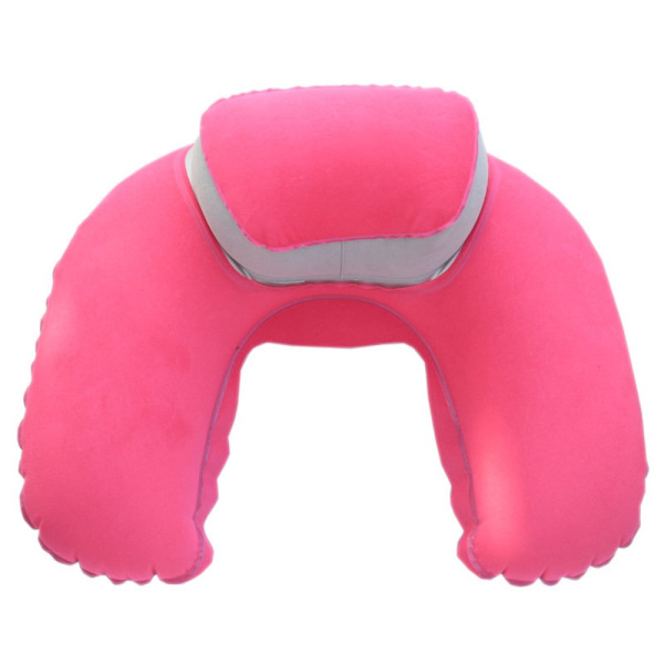 Luft oppblåsbar pute U-form pute ROSE RED rose red
