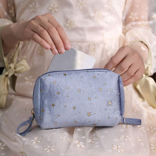Makeup Bag Oppbevaringsveske BLÅ blue