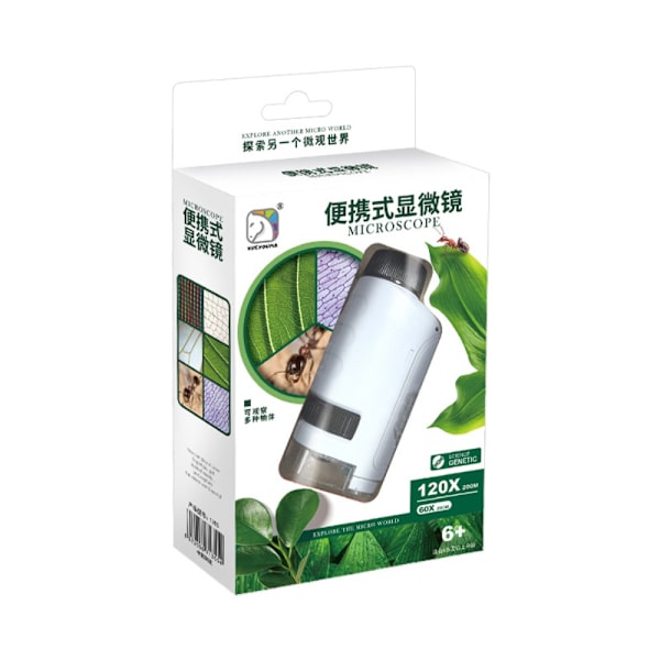 Kids Pocket Microscope Science Microscope VIT white