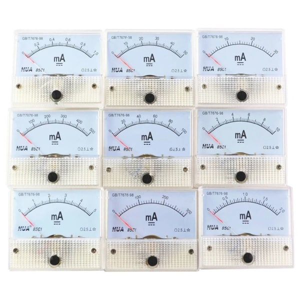 DC Amp Meter Analog Meter 0-100MA 0-100mA