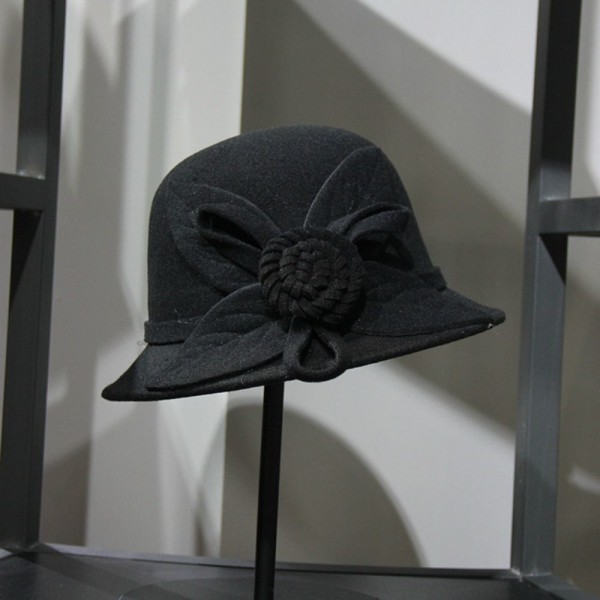 Ullfilthette Fisherman Cap VINRØD wine red