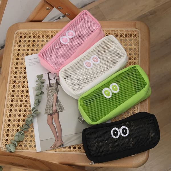 Mesh Pen Bag Papirtaske BLÅ Blue