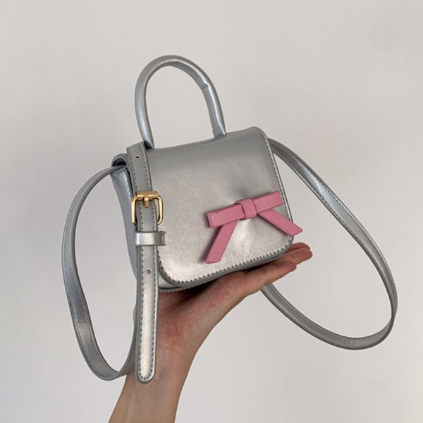 Mini Square Bag Skuldertasker SØLV Silver