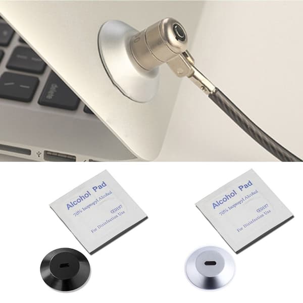 Notebook Lock Nøkkelhull Låsehull SØLV Silver