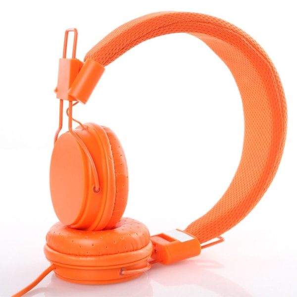 Trådbundna hörlurar Snygga hörlurar med pannband ORANGE Orange