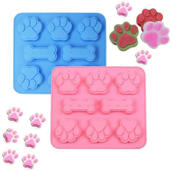 Hundfotavtryck Form Cat Paw Form BLÅ blue