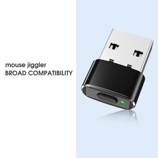 USB hiiri Jiggler Mouse Mover MUSTA Black