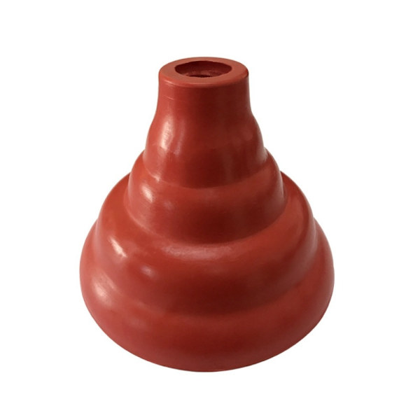 Gummi toiletstempel Stort afløbsstempel RØD Red