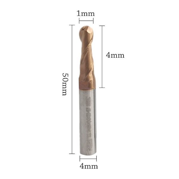 Endfræser Fræser Fræser R4X16X8X60MM R4x16x8x60mm