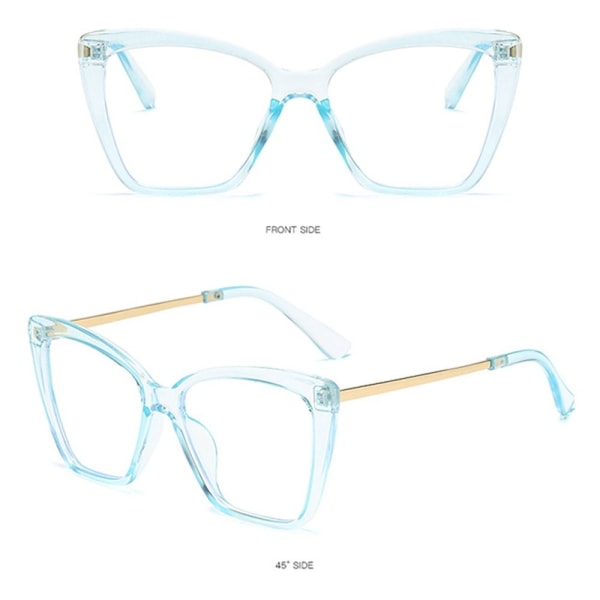 Anti-Blue Light Briller Overdimensjonerte Briller BLÅ BLÅ Blue