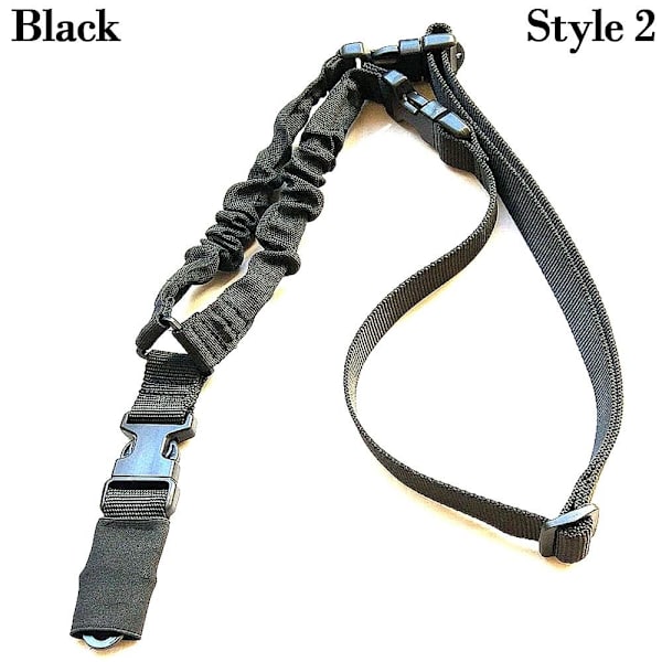 Taktinen benjiköysinauha MUSTA STYLE 2 STYLE 2 Black Style 2-Style 2