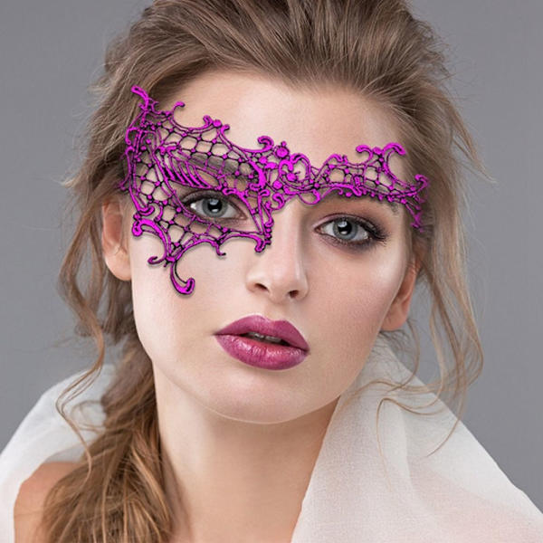 Spets ögonmasker Maskeradmasker FÄRG 2 FÄRG 2 color 2