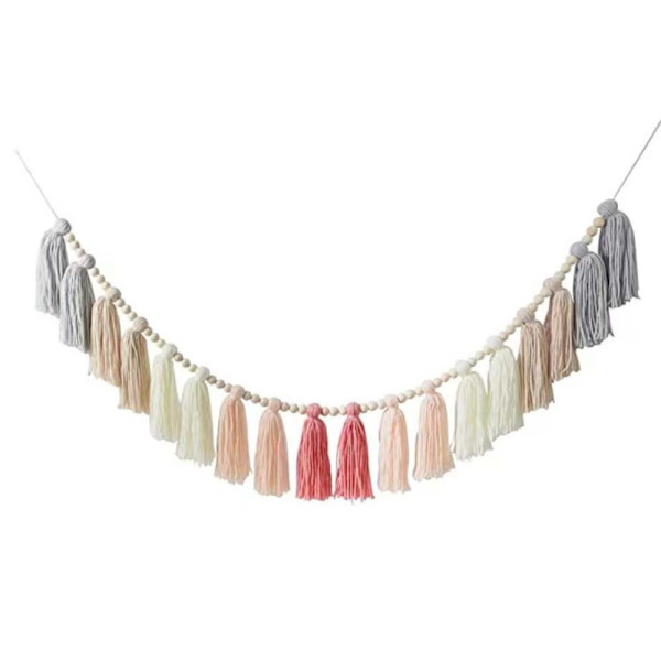 1 kpl Tassel Garland Boho Juhlakoristeet Helmiseppele 1 Pcs