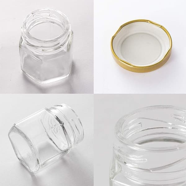 Honningglas i glas Honningflasker SORT black