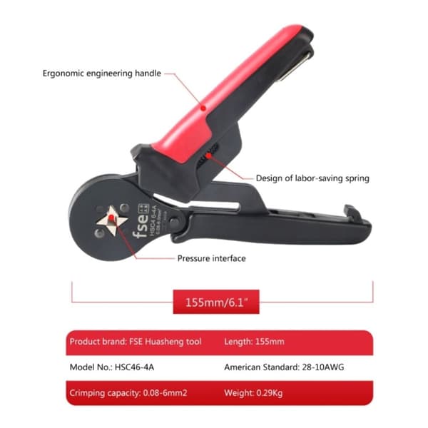 Wire Stripe Crimper Plier End-Sleeves Ferrule Crimp Tools