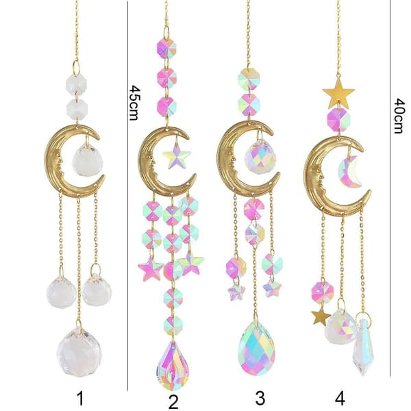 Sun Catchers Smile Face Moon 3 3