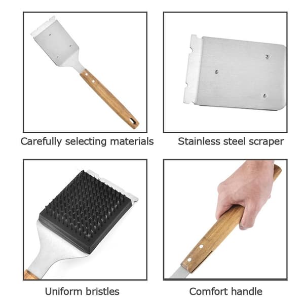 Grillbørste Grillskraber Trådgrillbørste