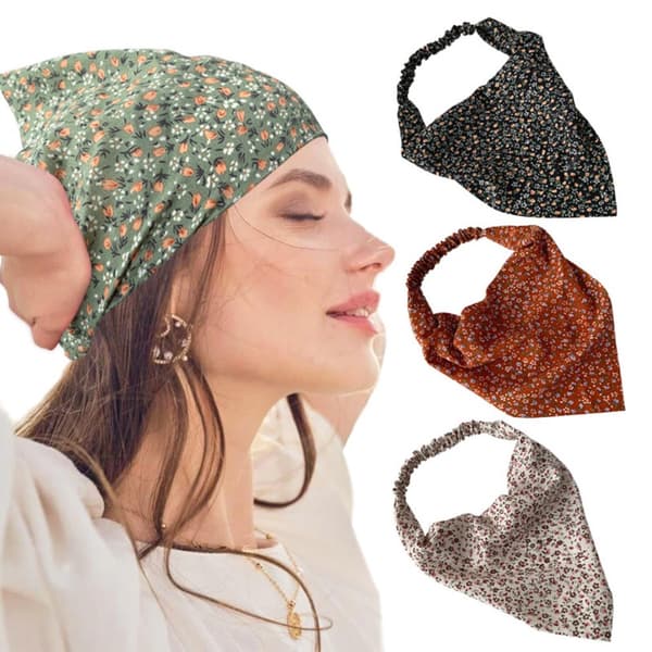 Triangle Head Wrap Pandebånd SORT Black