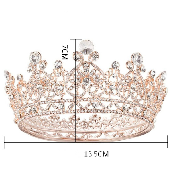 Crystal Crown Bride Queen Crown ROSE GOLD rose gold