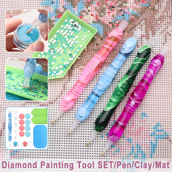 Resin Diamond Painting Pen Diamond Painting Lim Clay LILLA purple