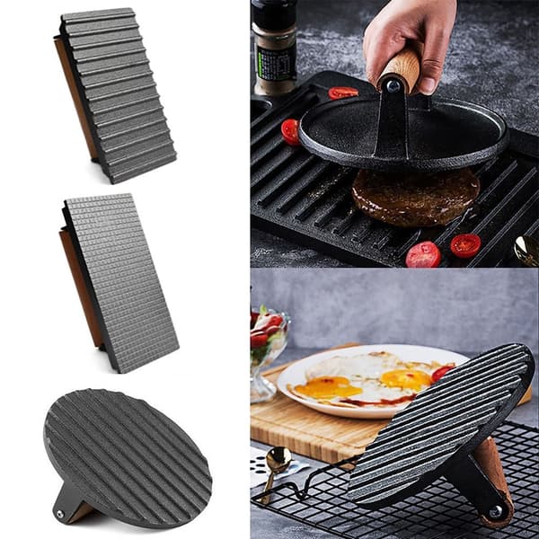Burger Smasher Grill Bacon Press A A A