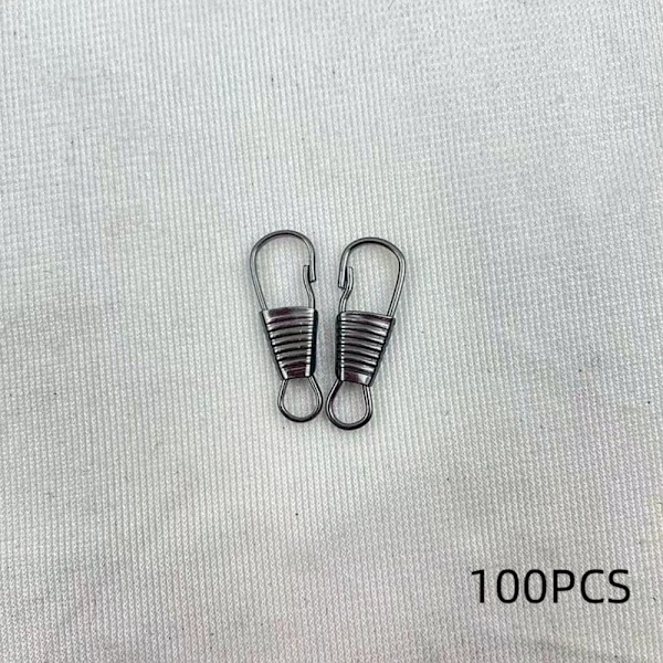 Kuffert Lynlås Metal Lille lås SORT 100STK 100STK Black 100Pcs-100Pcs