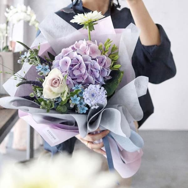 40 ark bomulls omslagspapper blomsterpapper koreansk present blomster
