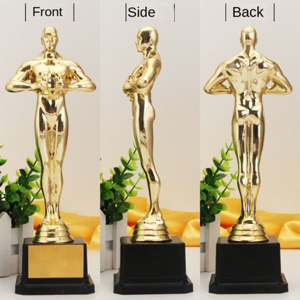 Oscar Trofé Priser Liten Guldstaty 21CM 21cm