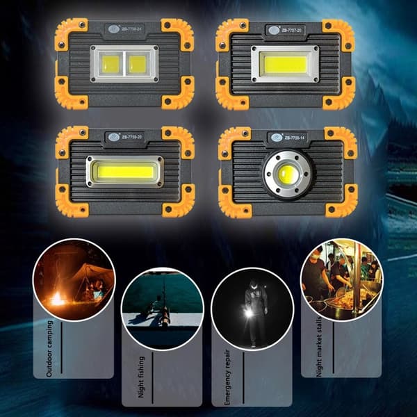 LED-arbetsljus Campingljus 3 3 3