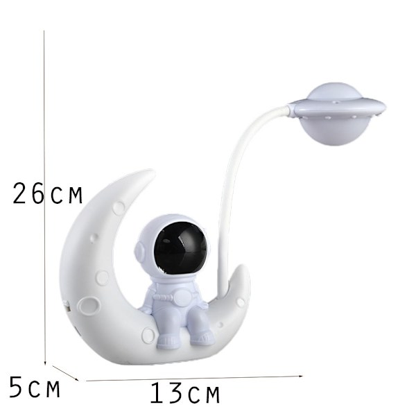 Spaceman Moon Lamp Astronaut LED-pöytälamppu B B