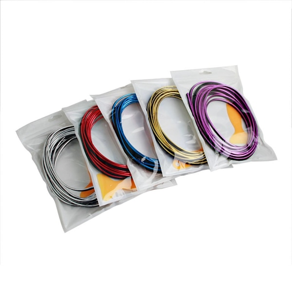 5M Dekoration Fleksible Strips Trim Strips RØD red
