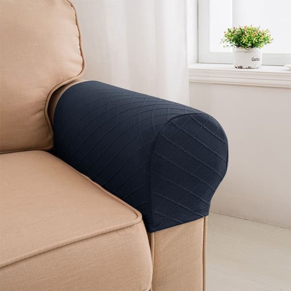2STK Armlenstrekk Sofatrekk LYSGRÅ Light grey