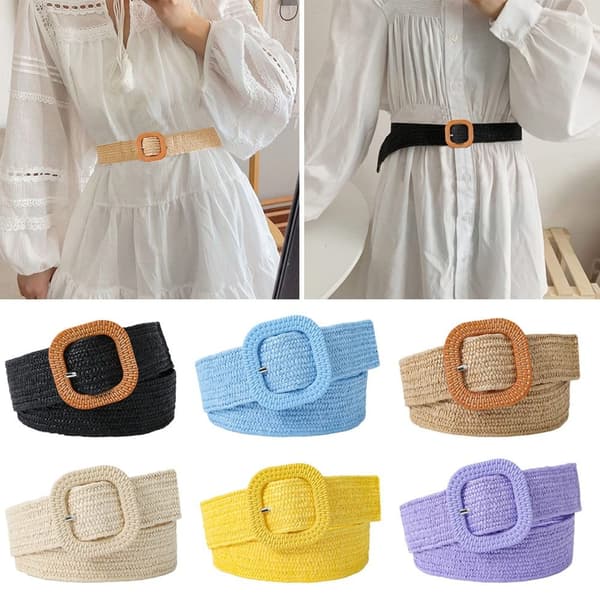Midjebälte Flätade Bälten BEIGE beige