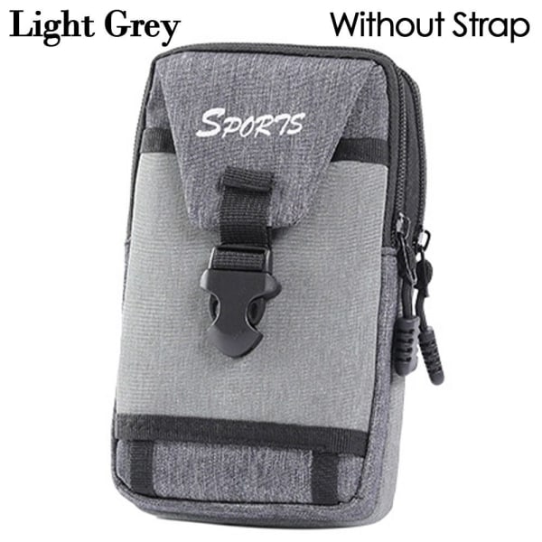 Tactical Molle Pouches Liten lomme LYSEGÅ UTEN REIM Light Grey without Strap-without Strap