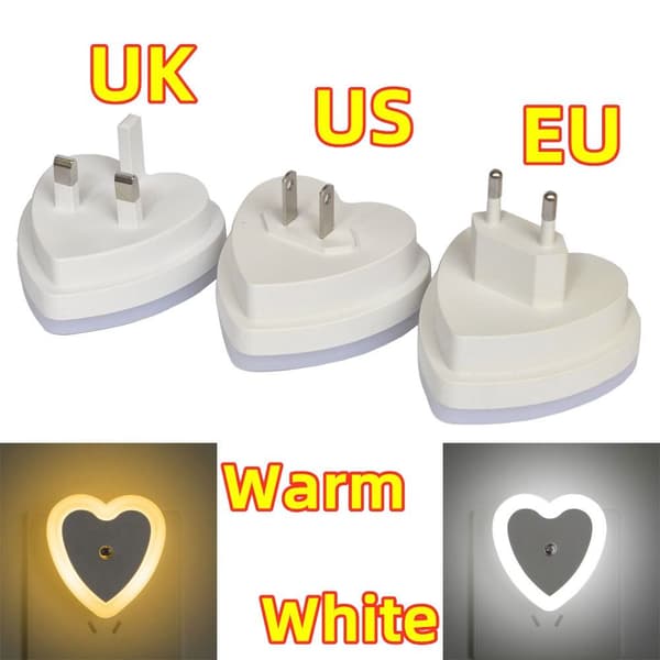Nattlys Varmt lys HVIT EU EU White EU-EU