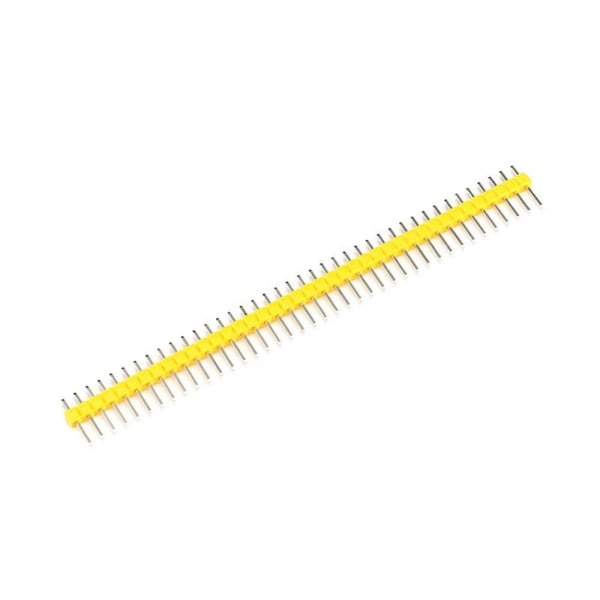 10 STK Enkel rad rett overskrift 40 pins GUL Yellow