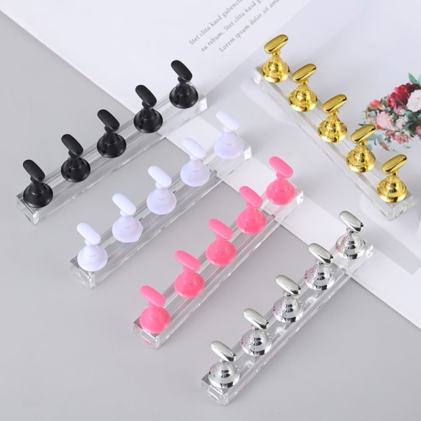 Nail Polish Practice Tips Nail Art Display Stand GOLD gold