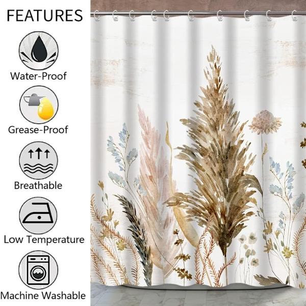 1 kpl Boho-suihkuverho maalaistalon suihkuverhosuihku 1 Pcs