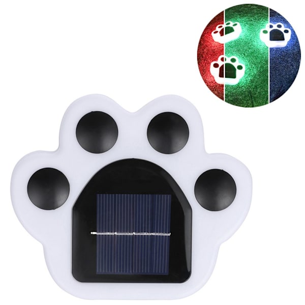 Solar Light Cat Paw Print FÄRGRIGT LJUS