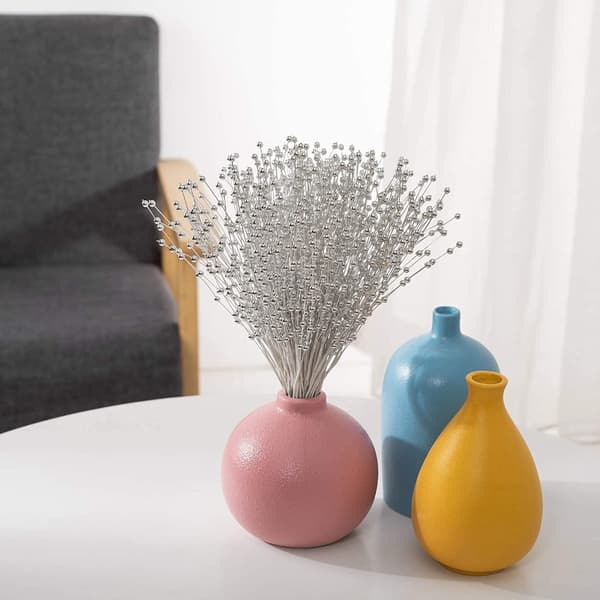 100 stk. imiterede perlestave buketter 4 mm perlesnor