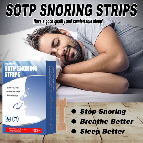 100 STK nesestrips Anti-snorking Stop Snorke