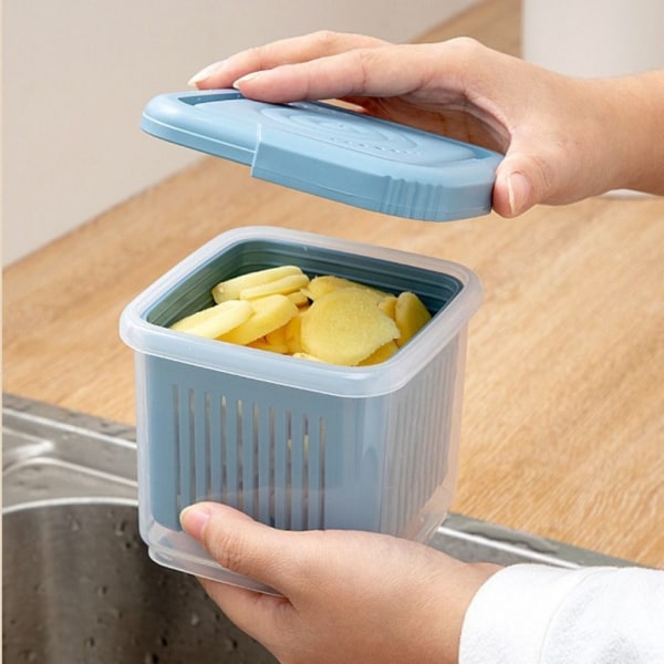 Mini Køleskab Organizer Køleskab Opbevaringsboks BLÅ 260ML 260ML blue 260ml-260ml