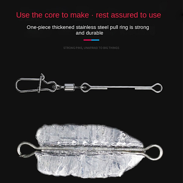 5stk Fiskeblysink Fiskevektsink 40G-5STK 40g-5pcs