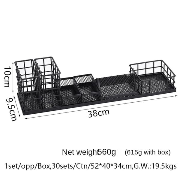 7 st brevpapper förvaringslåda multifunktion case pennhållare 7pcs