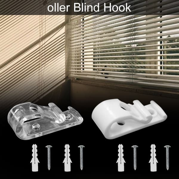 8 Stk Fastgørelseskrog Fast Clip HVID white
