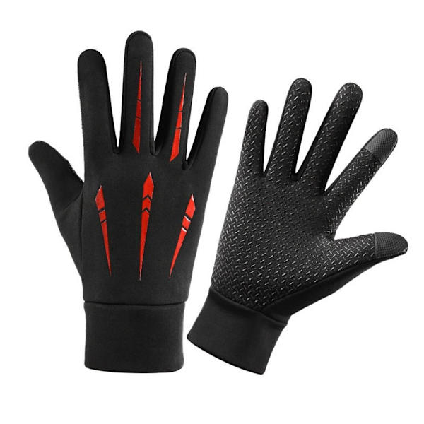 Winter Glove Full Finger Gloves PUNAINEN red