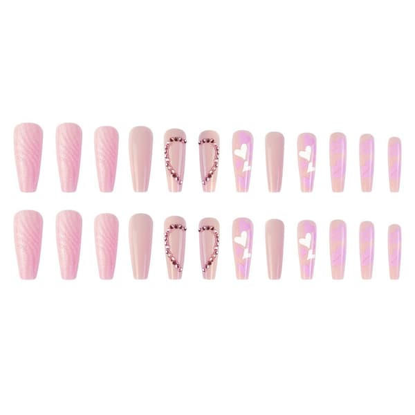 Fake Nails pitkät ranskalaiset 2 2 2