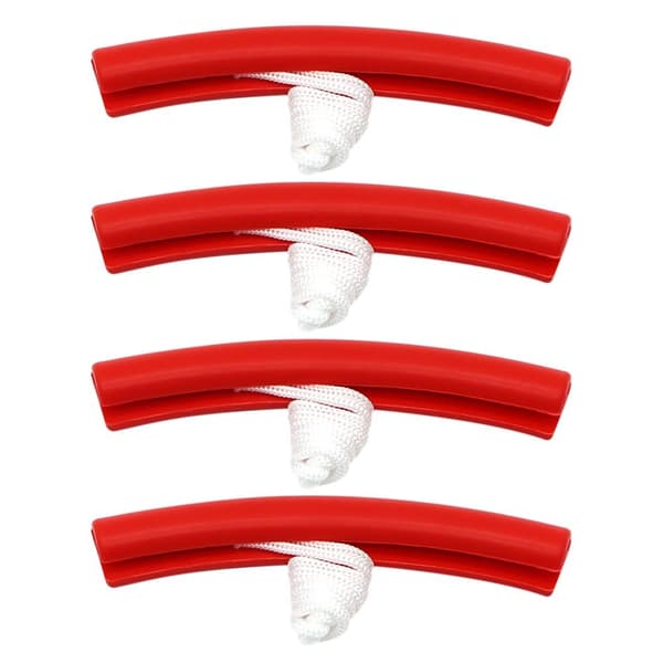 4 st Däckfälgskydd Hjul Kant Installera RÖD red