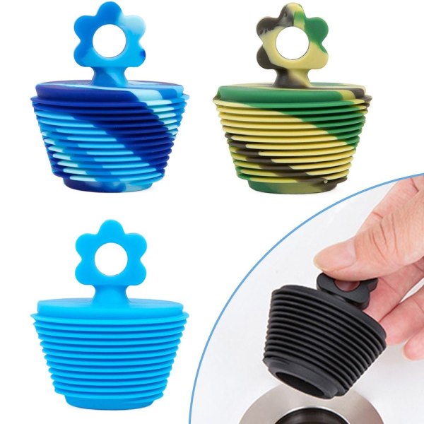 Silikone Badekar Stopper Badekar Stop SORT SORT black